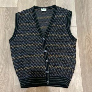 navy vintage sweater vest